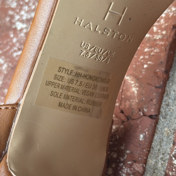 H Halston Women's Hong Kong Sling Back Strappy Heel Sandals Shoes 7.5 - Picture 7 of 7